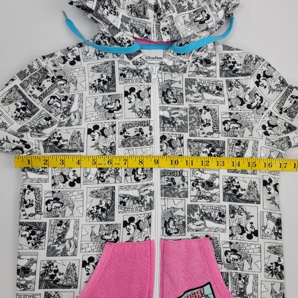 Disney Parks Retro Comic Book Graphic Print Full Zip Hoodie Sz XS - Picture 7 of 16